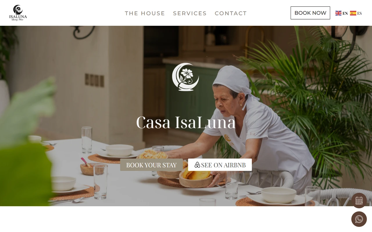 Casa Isa Luna — Desktop