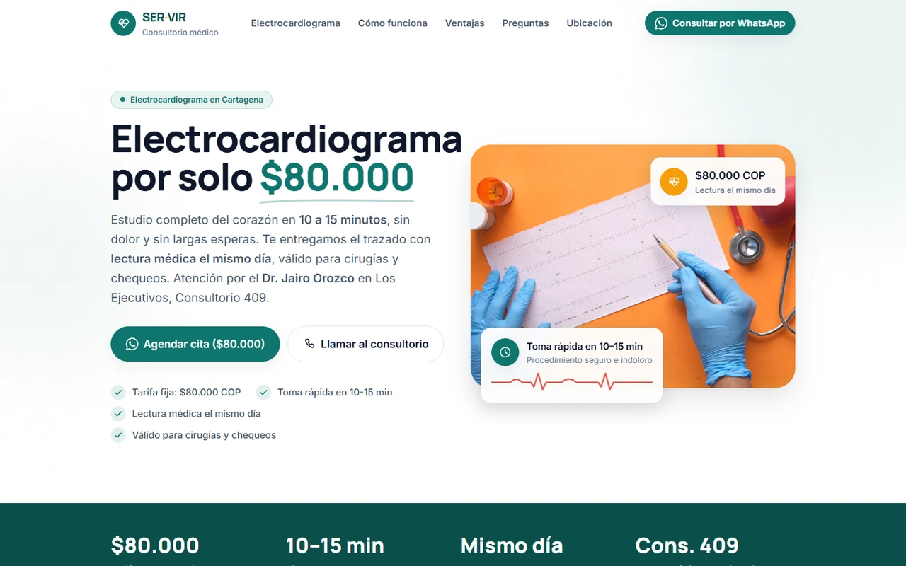 Consultorio SER-VIR — Desktop